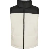 Urban Classics Bodywarmer zwart / wit