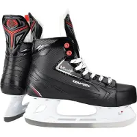 Tempish – Volt-T – IJshockeyschaatsen – Schaatsen Heren – Zwart – Versterkte Enkelcups & High-Grip RVS Hockeyijzer – Maat EU 40