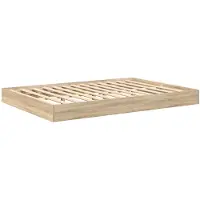 vidaXL Boekenkast Bed Sonoma eiken 160 x 200 cm Bewerkt hout