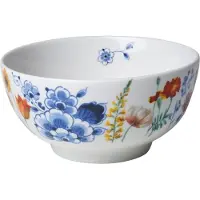 Heinen Delfts Blauw Kom Wildbloemen D 10 H 5 Cm