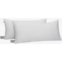 Fam Home Zachte Microvezel Kussen 50x80 cm Set van 2 Optimale Steun Voor Nek En Hoofd Hypoallergeen Machinewasbaar En Droogbaar