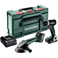 Metabo Accu Combo Set 2.6.5 18V: BS18LBL+W18LBL9 | 1x 4,0Ah, 1x 2,0Ah, SC 30 | metaBOX 165 L - 685233000