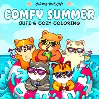 Rebo Productions Cute & Cozy - Comfy Summer Kleurboek