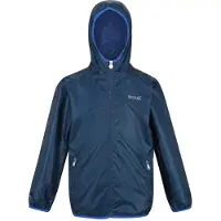 Regatta Groot Buitenshuis Kinderen/Kinderen Lever II Packaway Rain Jacket (Maanlicht Denim)