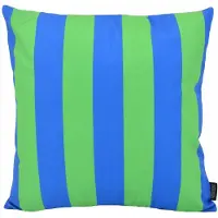 Gek op kussens! Streep blauw/groen | 45 x 45 cm | kussenhoes | katoen/polyester