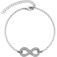 MYC Paris Infinity Eight Armbanden - Zilver en Kristal