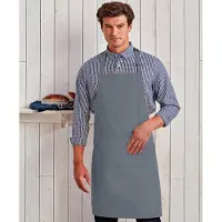 Premier Dames/Dames Kleuren Bipschort Met Zak / Werkkleding (Staal)