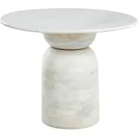 Beliani MURTLE - Eettafel - Wit - Mangohout