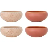 Bloomingville Roselyn schalen roze set van 4 stuks