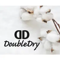DoubleDry Hoeslaken 100% natuurlijk katoen eenpersoons 90x200 cm zacht &