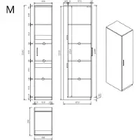 Wasophoogte Wasmachine kast module m – pure