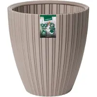 Garden ID Fancy Brown Taupe Polyethyleen Plantenpot 40 x 42 cm