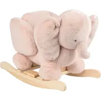 Nattou FanFan Hobbelpaard Olifant - 59 cm - Schommelpaard - Baby Speelgoed - Oud Roze