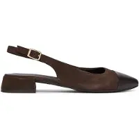 Tamaris Ballerina met riempjes donkerbruin