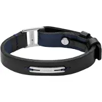 Fossil Armband 'MACHINE' nachtblauw / zwart