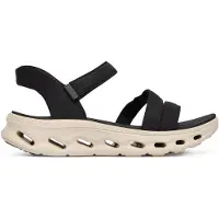 SKECHERS Slip-ins: Go Walk Glide Sandalen Zwart | Maat: 39