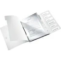Leitz Divider Book Leitz WOW A4 PP 6tabs black