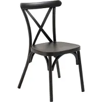 Oviala - Hoge terrasstoel zwart aluminium - Sintra