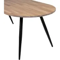 Woood Tablo Ovaal Tafelblad Incl. 2-Standen Poot - Grijs -74,4x220x90