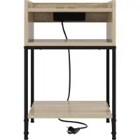 vidaXL Nachtkastje 2 st Sonoma Eik 40 x 40 x 61 cm Bewerkt hout