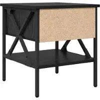vidaXL Nachtkastje 2 st Zwart eiken 40 x 42 x 45 cm