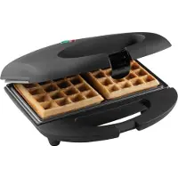 Bestron Wafelijzer - ASW401BL - 700W - 2 wafels - Anti aanbaklaag - Zwart - 5 jaar garantie
