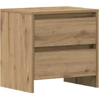 vidaXL Nachtkastje 2 st Artisan Eiken 45 x 34 x 44,5 cm Bewerkt hout