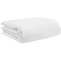 vidaXL Deken Set met kussen 3 pcs Wit Donsveer