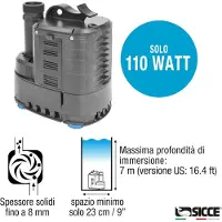 Cepex 76705 Ultra 9000 8.500l/h 230vac 50hz 10m Water Transfer Pump Zilver
