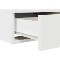 vidaXL Bedlades Wit 120 x 36,5 x 16,5 cm Bewerkt hout