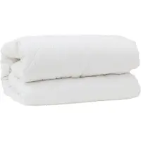 vidaXL Deken Set met kussen 3 pcs Wit Microfiber en Donsveer