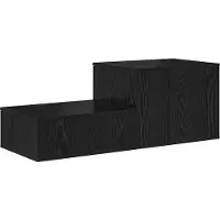 vidaXL Opslagkast Zwart 118x41x40 cm Van Gefabriceerd Hout