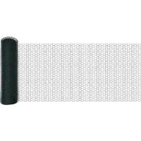 vidaXL Gelast draadhek 10 x 0,4 m PVC-Coated Staal Groen Mesh