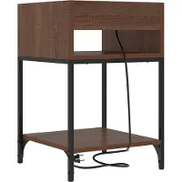 vidaXL Nachtkastje 2 st Bruin Eiken 40 x 40 x 61 cm Bewerkt hout