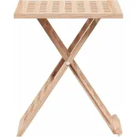 vidaXL Salontafel Bruin 33 x 33 x 40,5 cm Massief Notenhout