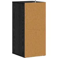 vidaXL Schoenenkast 32 x 35 x 70 cm Bewerkt hout Zwart Eiken