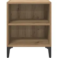 vidaXL Nachtkastje 2 st Artisan Eiken 40 x 30 x 50 cm Bewerkt hout