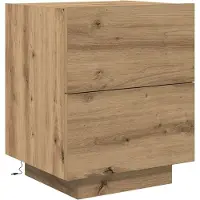 vidaXL Nachtkastje met lade Artisan Eiken 45 x 40 x 55 cm Bewerkt hout