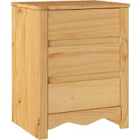 vidaXL Salontafel Drammen Eiken 45 x 35 x 56 cm Massief grenenhout