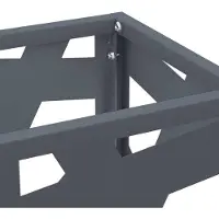 vidaXL Regen Paraplu Stand Antraciet 15,5 x 15,5 x 49 cm Staal