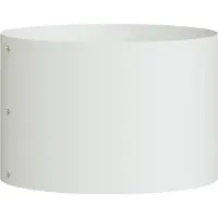 vidaXL Plantenring Wit 30 x 30 x 20 cm Koudgewalst staal