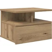 vidaXL Drijvend Nachtkastje Artisan Eiken 40 x 31 x 28 cm Bewerkt hout