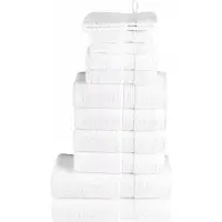 vidaXL 12-delige Handdoekenset SOLUND 600 g/m² wit
