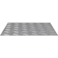 vidaXL Trapmatten 4 st 50 x 50 cm Zilver Aluminium Vierkant