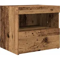 vidaXL Nachtkastje Oudhout 50 x 40 x 45 cm Bewerkt hout