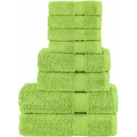 vidaXL 8-delige Handdoekenset SOLUND 600 g/m² appelgroen