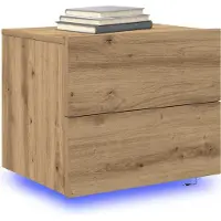 vidaXL Nachtkastje Artisan Eiken 50 x 39 x 41 cm Bewerkt hout