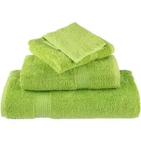 vidaXL Saunadoeken SOLUND 2 st 600 g/m² 80x200 cm appelgroen