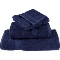 vidaXL Badhanddoeken SOLUND 4 st 600 g/m² 70x140 cm marineblauw