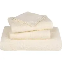 vidaXL Douchehanddoeken FROGN 2 st 70x140 cm 360 g/m² crème